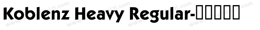 Koblenz Heavy Regular字体转换